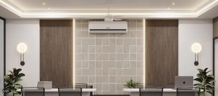 Réalisation de plafond moderne en placo-plâtre et décoration intérieure par I.N: Staff